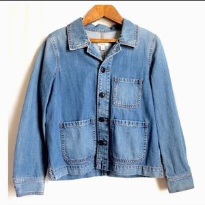 J Crew Workwear Denim Chore Jacket
